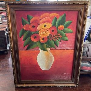 Floral oil painting